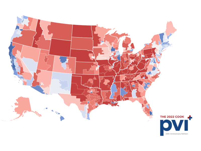 The 2022 Cook Partisan Voting Index (Cook PVI℠) | Cook Political Report